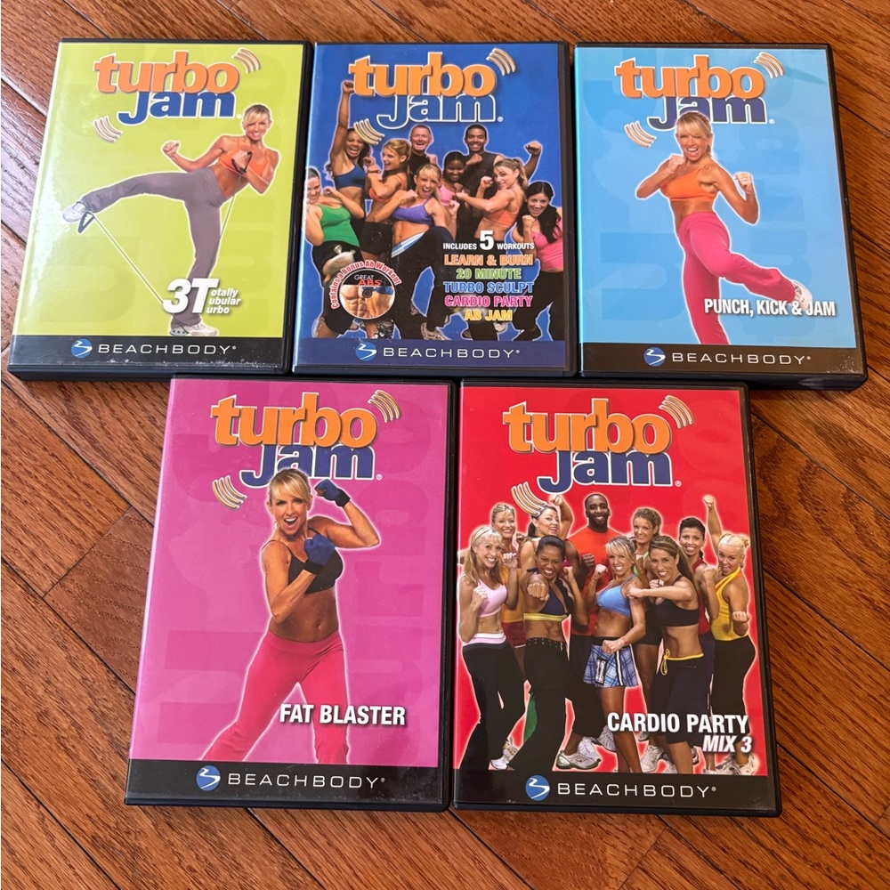 Beachbody Turbo Jam DVD with Bright Lime & Black Cover